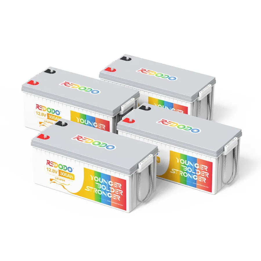 Redodo LiFePO4 12V 300Ah Tiefzyklus Lithium ionen akku | 3,84kWh & 2,56kW