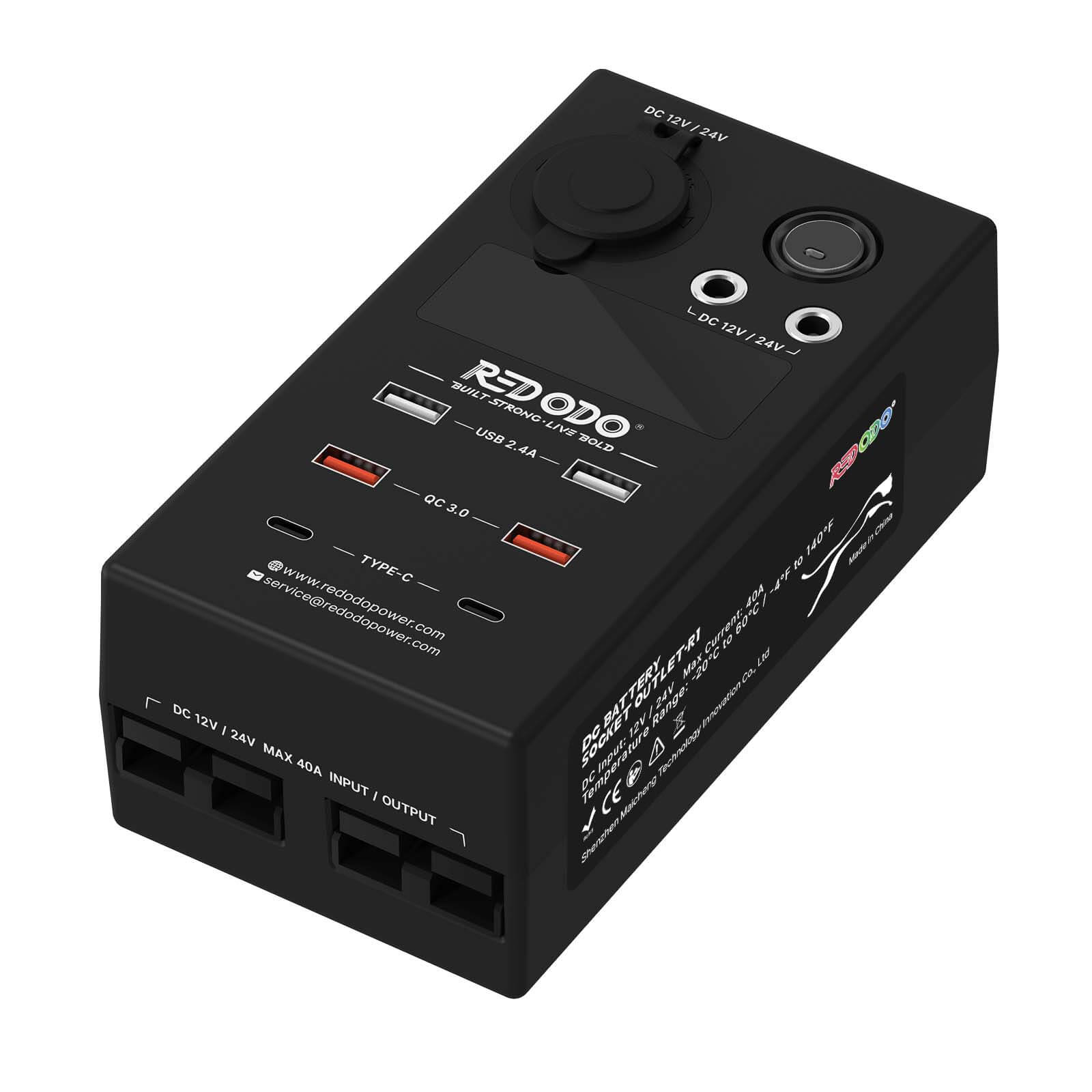 Redodo 9 In 1 12V24V DC Batterie Steckdose Mit QC 3 0 Schnellladeansch redodo-9-in-1-12v24v-dc-batterie-steckdose-mit-qc-3-0-schnellladeansch