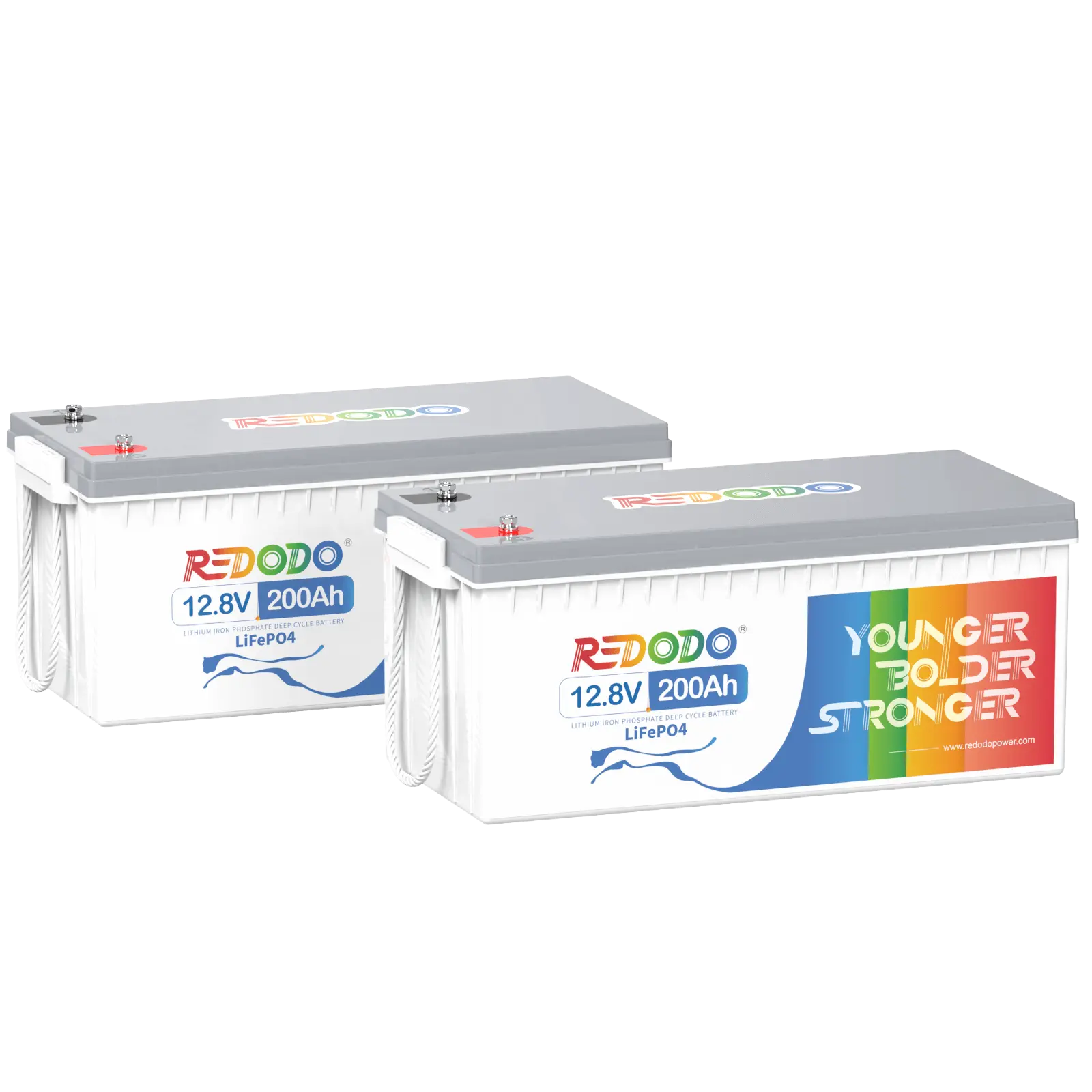 Redodo LiFePO4 12V 200Ah Wiederaufladbare Lithium Batterie | 2,56kWh & 1,28kW