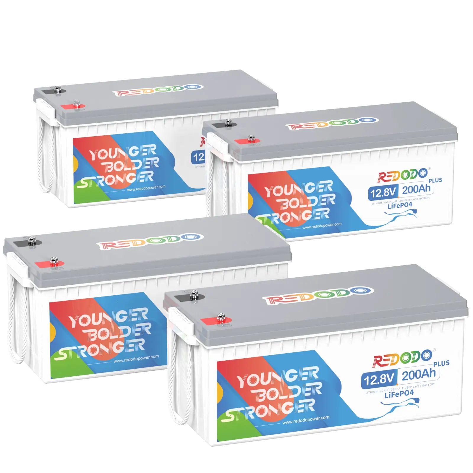 Redodo LiFePO4 200Ah Plus Akku 12V | 2,56kWh & 2,56kW