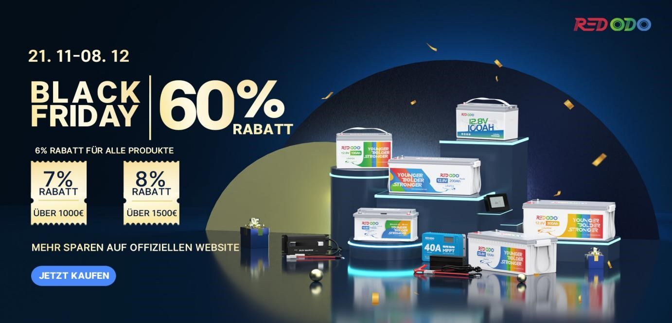 Günstig Batterien kaufen am Black Friday bei Redodo