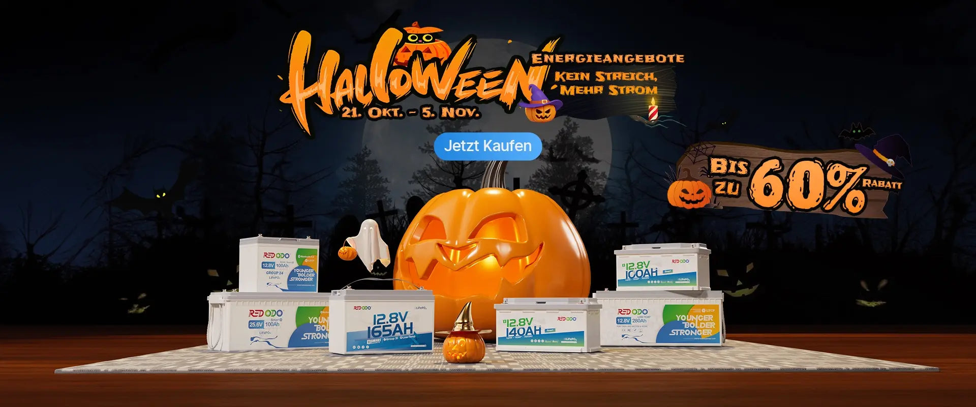 Halloween 2025 ohne Angst vor der Dunkelheit: Wie Redodo dein Halloween mit sauberer Energie erhellt?