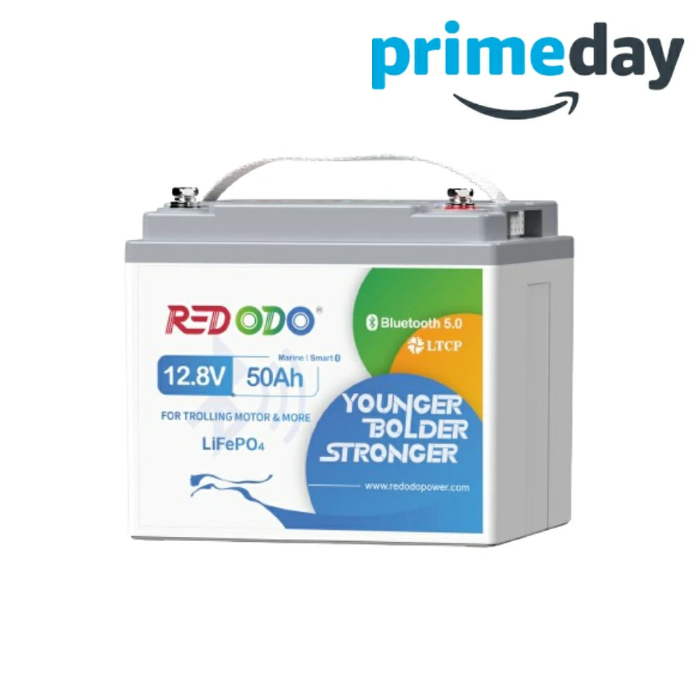 【Superpreis】Redodo 12V 50Ah Bluetooth Lithium LiFePO4 Batterie für Bootsmotoren redodopower-de