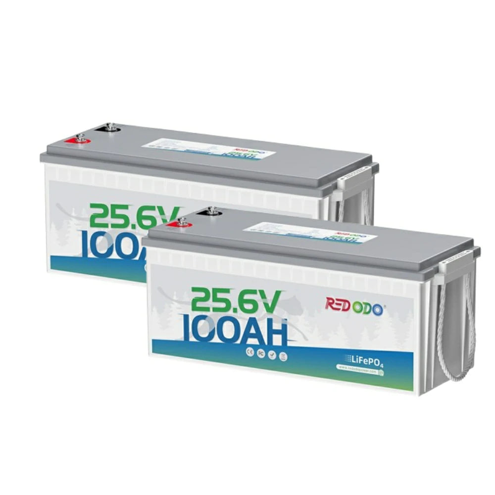 Redodo 24V 100Ah LiFePO4 Batterie | 2,56kWh & 2,56kW redodopower-de