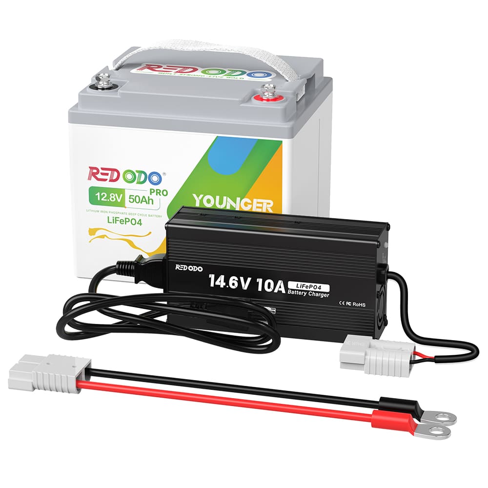 Redodo 14,6V 10A Lifepo4 Batterieladegerät für Lithium-Eisenphosphat-Batterien redodopower-de