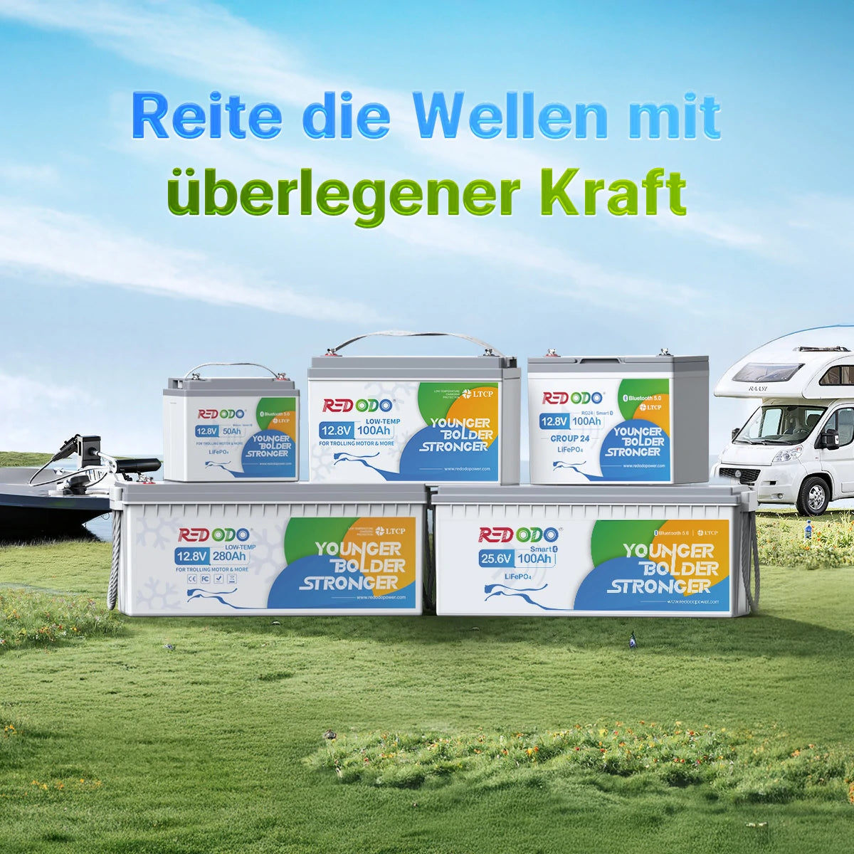 Redodo Lithium Bootsbatterien