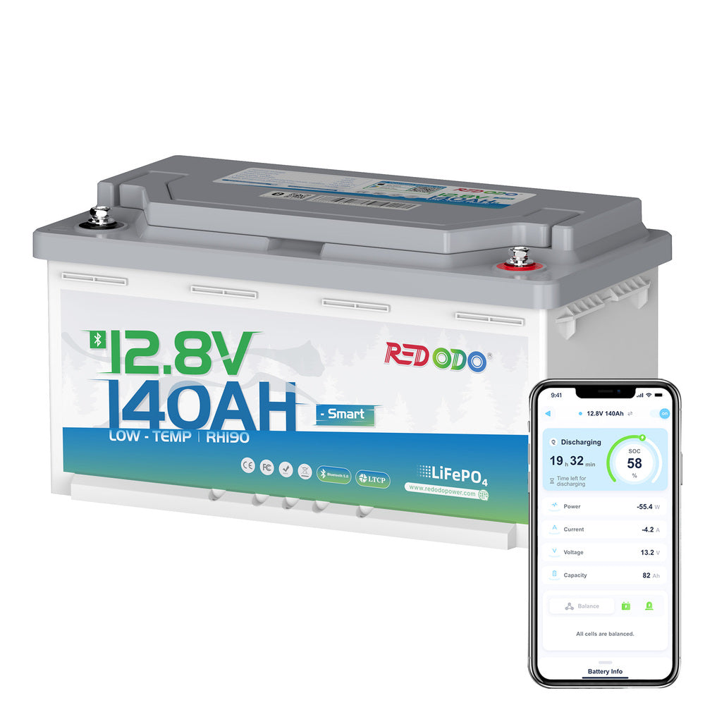 Redodo 12V 140Ah H190 Untersitz Lithium Batterie
