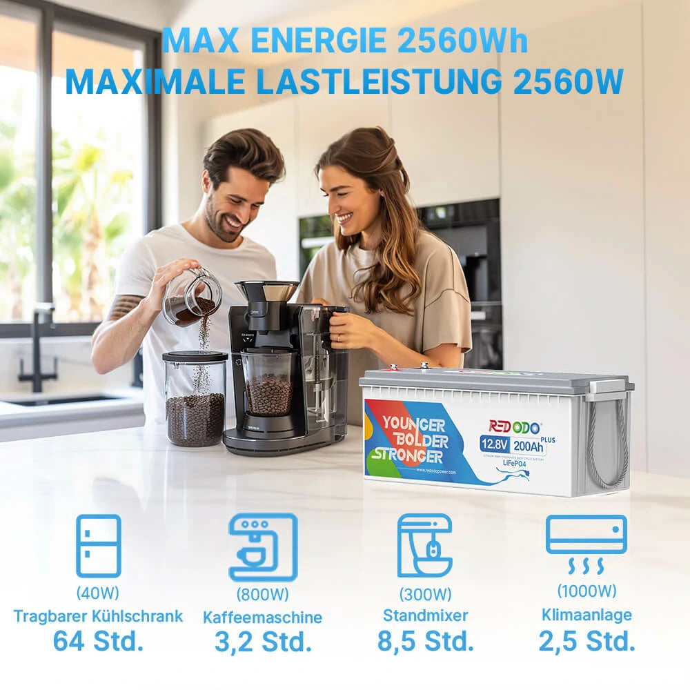 Redodo 12V 200Ah Lifepo4 Batterie