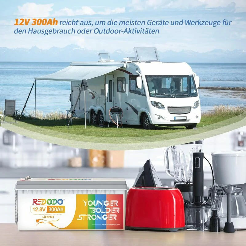 Redodo 12V 300Ah Lifepo4 Batterie