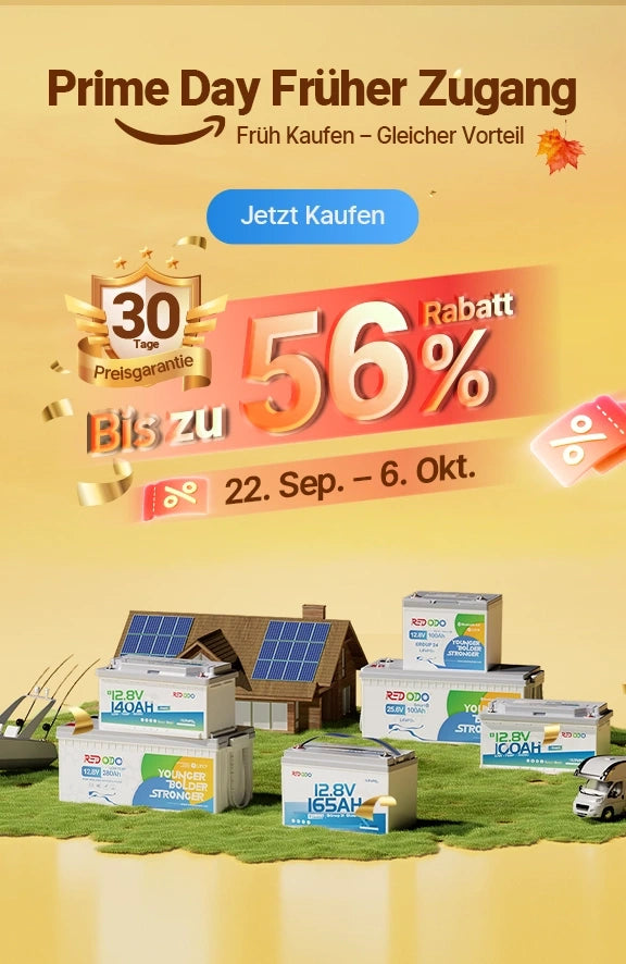 Redodo Prime Day 2025 LiFePO4 Batterien Angebote