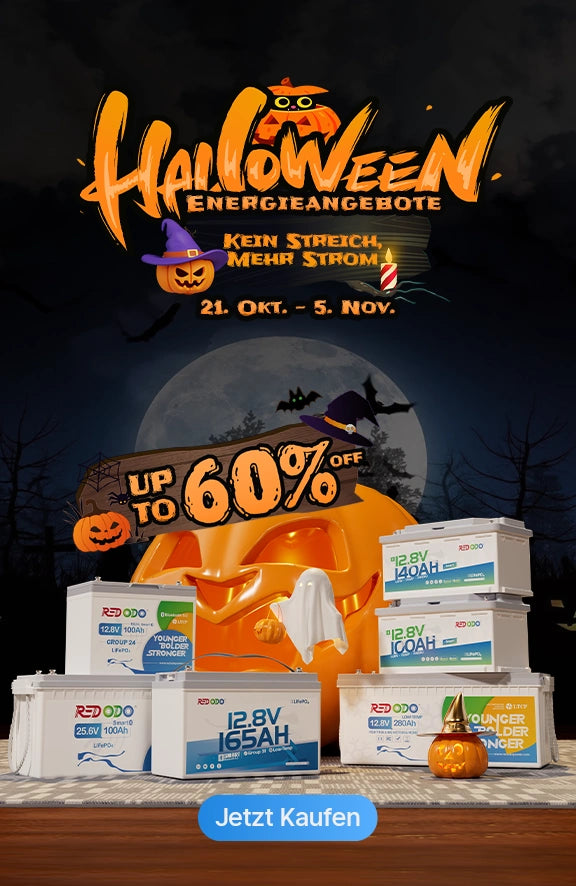 Redodo LiFePO4 Batterie Halloween Sale 2025 mit exklusivem Rabatt