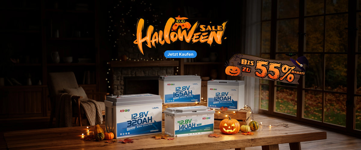 Redodo LiFePO4 Batterien im Halloween Sale 2026 mit bis zu 55% Rabatt