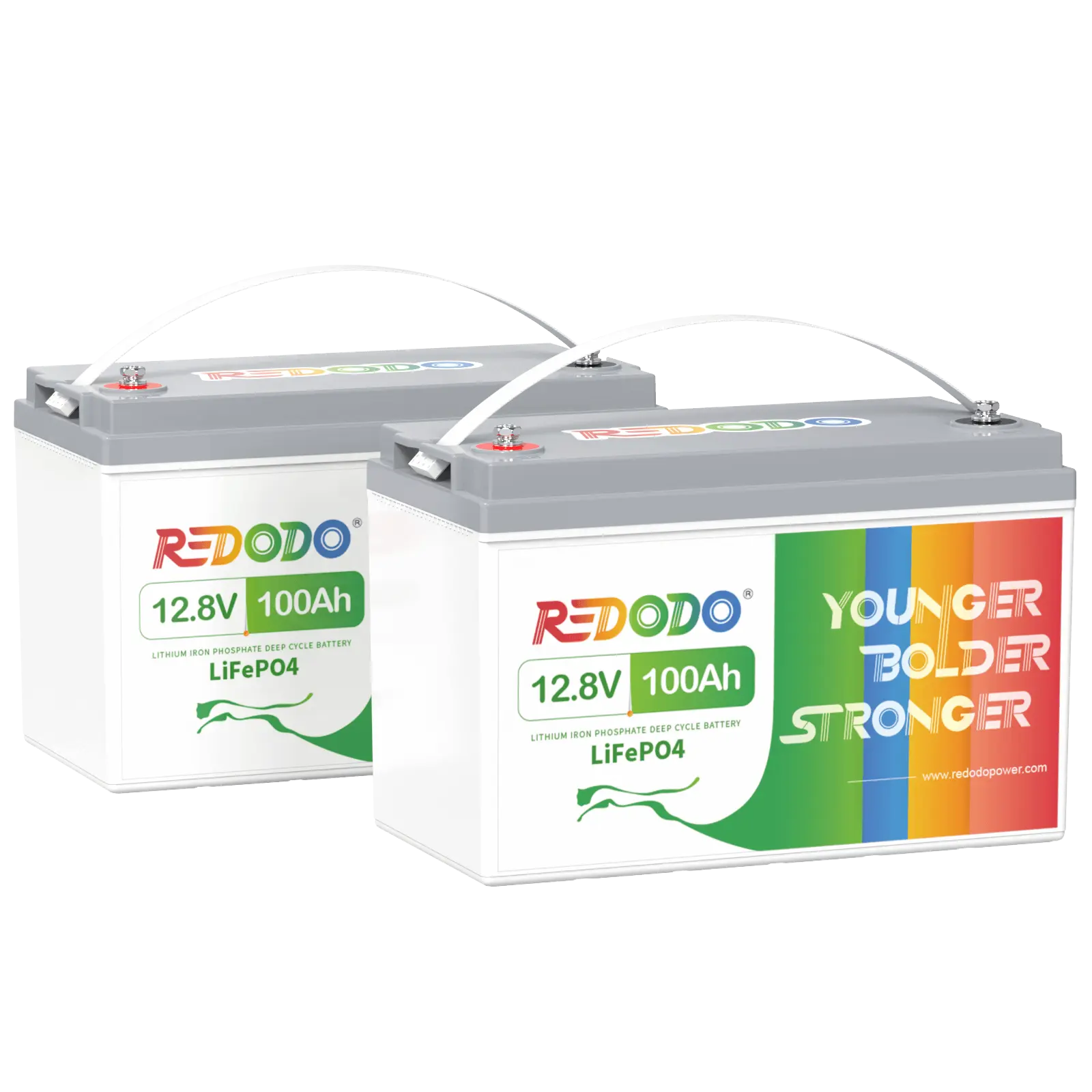 Redodo LiFePO4 12V 100Ah Deep Cycle LiFePO4 Batterie | 1,28kWh & 1,28kW