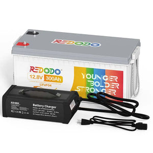 Redodo LiFePO4 12V 300Ah Tiefzyklus Lithium ionen akku | 3,84kWh & 2,56kW