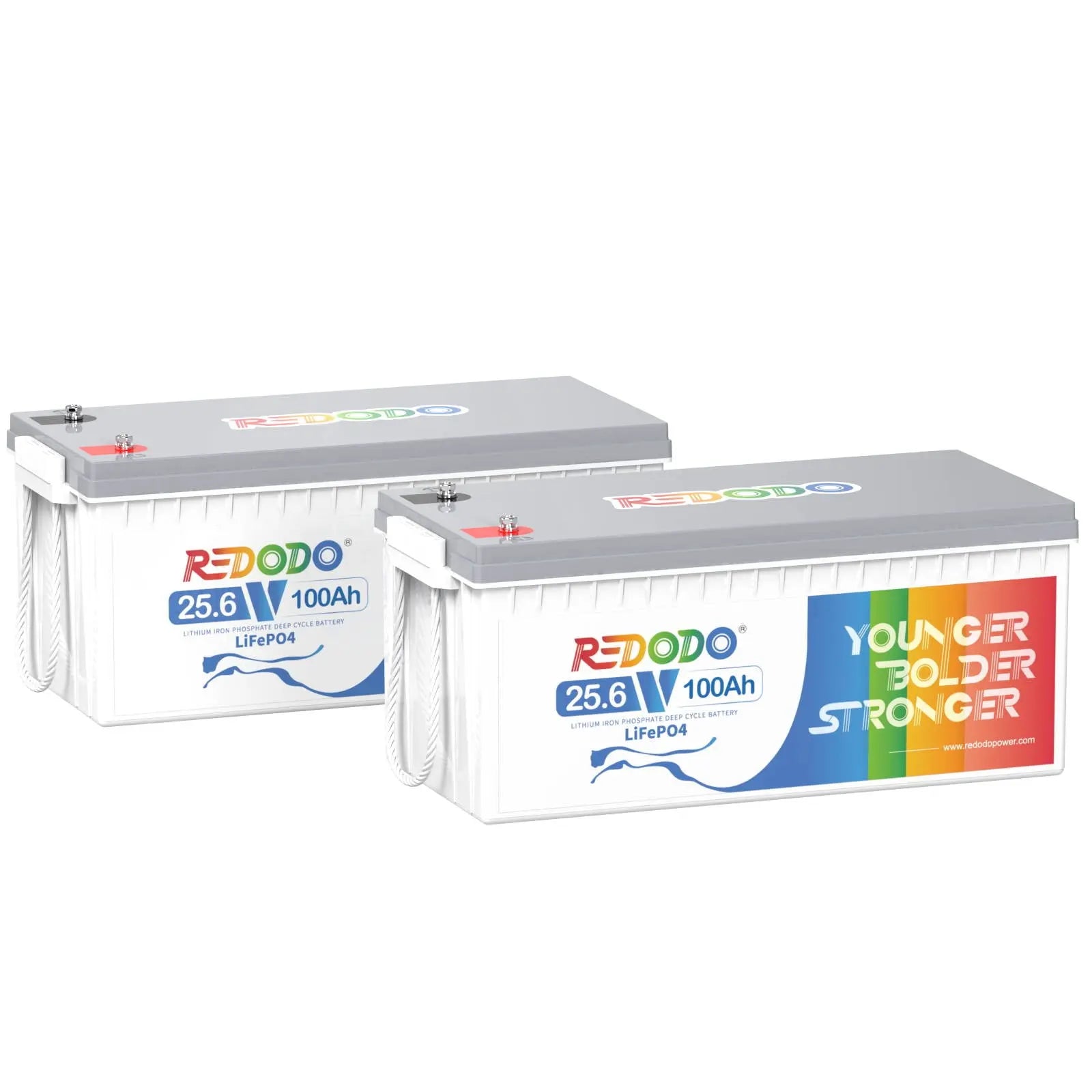 Redodo 24V 100Ah LiFePO4 Batterie | 2,56kWh & 2,56kW