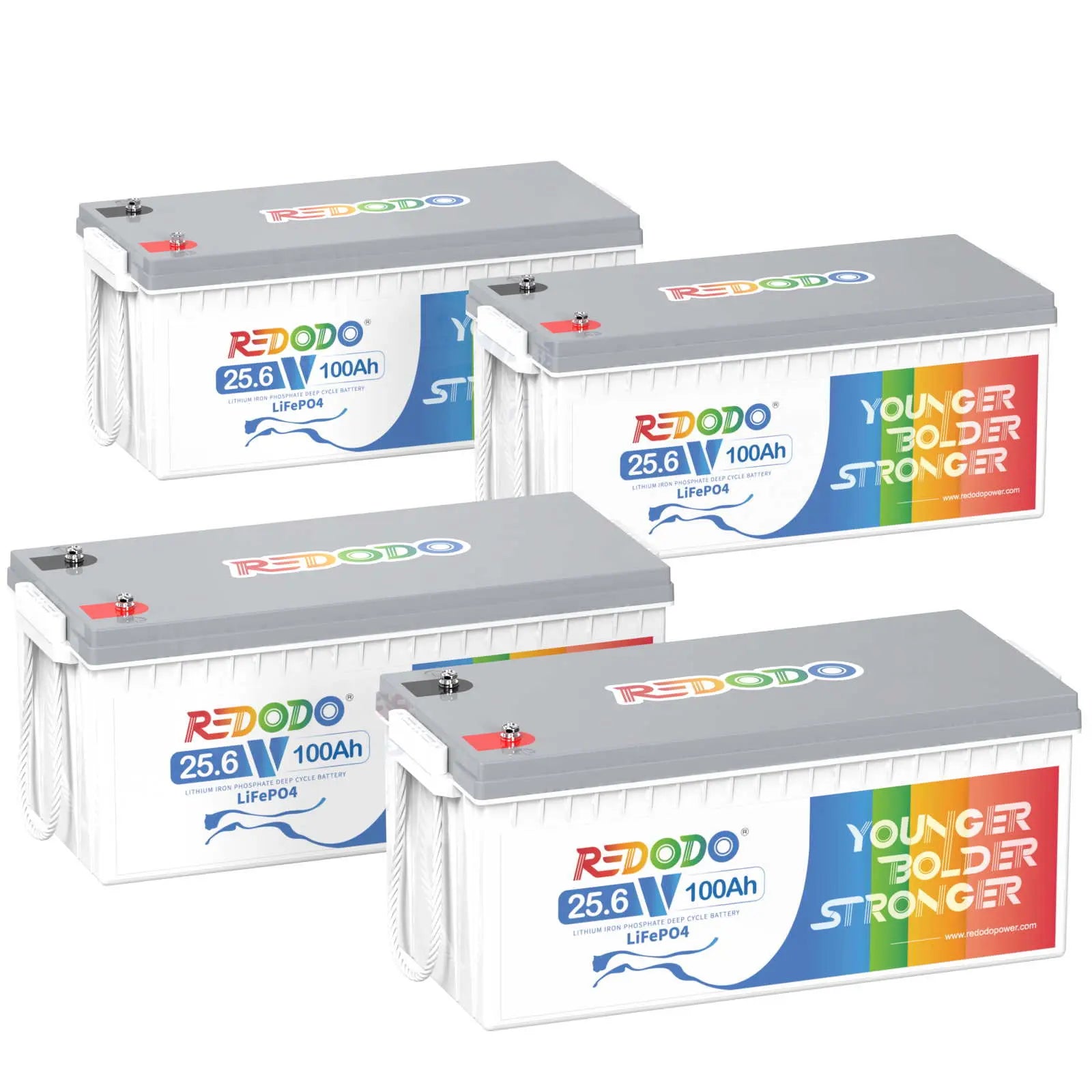 Redodo 24V 100Ah LiFePO4 Batterie | 2,56kWh & 2,56kW