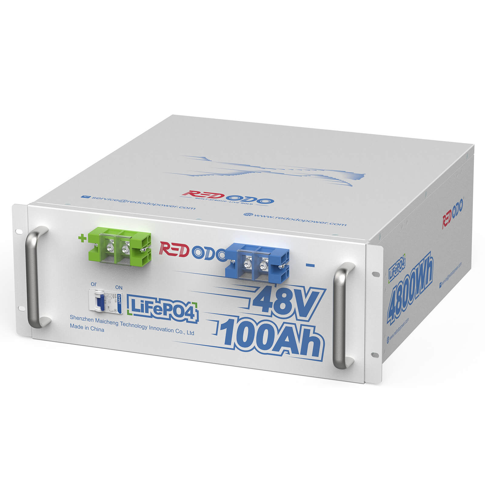 Redodo 48V 100Ah Lithium LiFePO4 Batterie | 4,8kWh & 4,8kW